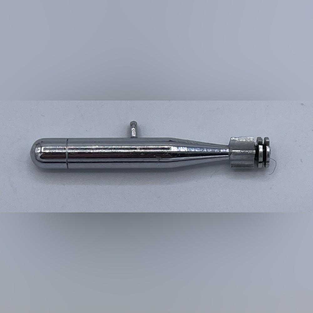WWII Trench Art Missile Torpedo Hand Made Polished Chrome Charm Pendent
